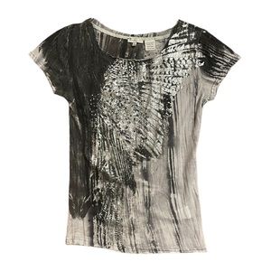 Miss Me T-shirt With Shiny, Silver Design Kids Size L